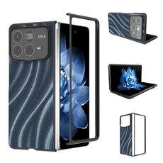 Per Xiaomi Mix Fold 4 Custodia protettiva per telefono con motivo galattico (blu)