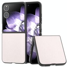 Per Xiaomi Mix Flip Glitter Custodia per telefono PU + PC a copertura totale (bianca)