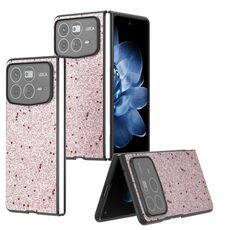 Per Xiaomi Mix Fold 4 Glitter Copertura Completa PU + Custodia per Telefono PC (Rosa)