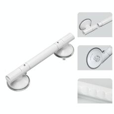 Maniglie per doccia resistenti e separate per anziani con ventosa luminosa da 35 cm