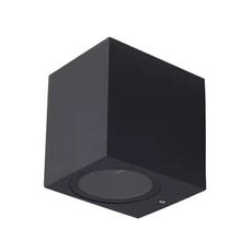Luci da parete a LED per esterni impermeabili Luci per porte esterne di ville e patio Faretti luminosi di sfondo, Stile: quadrato a 1 testa con lampadina GU10 (bianco caldo)