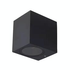 Luci da parete a LED per esterni impermeabili Luci per porte esterne di ville e patio Faretti luminosi di sfondo, Stile: 1 testa quadrata senza lampadina GU10 (bianco freddo)