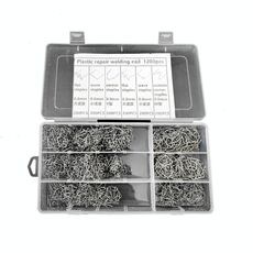 1200 pezzi/set in scatola per riparazione paraurti auto rotto chiodi per saldatura