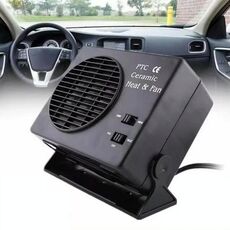 Riscaldamento per auto, ventola di riscaldamento, sbrinatore per finestrini auto (nero)