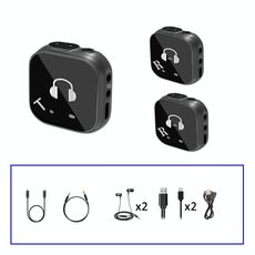 Sistema di monitoraggio wireless in-ear da 5,8 G, trasmettitore e ricevitore per monitoraggio a due auricolari, specifiche: da uno a due