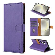 Per Samsung Galaxy A55 N.BEKUS CSJ-P1 Custodia in pelle tinta unita (viola)