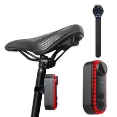 Luce posteriore per avvertimento bici Registratore per videocamera WiFi 1080P Luce posteriore per bicicletta impermeabile per ciclismo, specifiche: supporto per cinghia