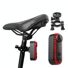 Luce posteriore per bicicletta con telecamera WiFi 1080P, impermeabile, per ciclismo, specifiche: supporto per tubo sella