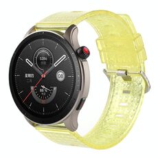 Per Huawei Watch3 22mm cinturino in TPU con diamanti lucidi trasparenti (giallo)