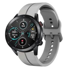 Per Honor MagicWatch2 42mm 20mm cinturino in silicone con cinturino (grigio)