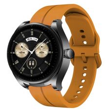 Per Huawei Watch Buds 22mm Loop cinturino in silicone (giallo ambra)
