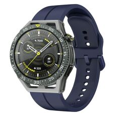 Per Huawei Watch GT 3 SE cinturino in silicone da 22 mm con cinturino (blu navy)