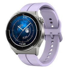 Per Huawei Watch GT3 Pro 46mm 22mm cinturino in silicone con cinturino (viola)