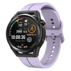 Per Huawei Watch GT Runner 22mm cinturino in silicone con cinturino (viola)