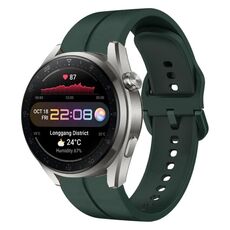 Per Huawei Watch 3 Pro Nuovo cinturino in silicone con anello da 22 mm (verde scuro)