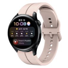 Per Huawei Watch 3 cinturino in silicone da 22 mm con cinturino (rosa)