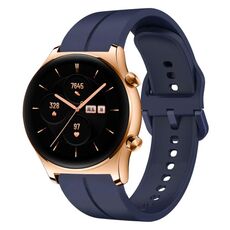 Per Honor Watch GS 3 22mm cinturino in silicone con cinturino (blu navy)