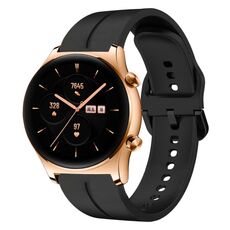 Cinturino per orologio in silicone con cinturino da 22 mm per orologio Honor Watch GS 3 (nero)