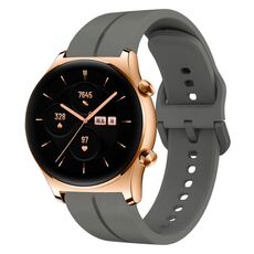 Cinturino in silicone per orologio Honor Watch GS 3 da 22 mm (grigio scuro)