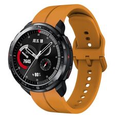 Cinturino per orologio in silicone per orologio Honor Watch GS Pro da 22 mm (giallo ambra)