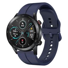 Per Honor Magic Watch 2 46mm 22mm cinturino in silicone con cinturino (blu navy)