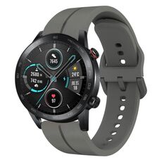 Per Honor Magic Watch 2 46mm 22mm Cinturino in silicone con cinturino (grigio scuro)