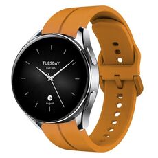 Per Xiaomi MI Watch S2 Cinturino in silicone da 22 mm con cinturino (giallo ambra)