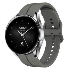 Per Xiaomi MI Watch S2 Cinturino in silicone da 22 mm con cinturino (grigio scuro)