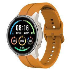 Per Xiaomi MI Watch Sport Cinturino in silicone da 22 mm con cinturino (giallo ambra)