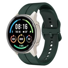 Per Xiaomi MI Watch Sport 22mm Loop cinturino in silicone (verde scuro)