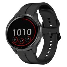 Per cinturino in silicone Garmin Vivoactive4 da 22 mm (nero)