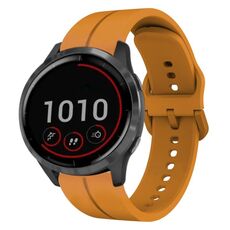 Per cinturino in silicone Garmin Vivoactive4 da 22 mm (giallo ambra)