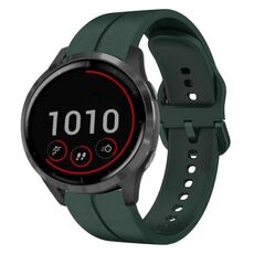 Per cinturino in silicone Garmin Vivoactive4 da 22 mm (verde scuro)