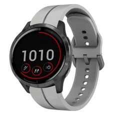 Per Garmin Vivoactive4 22mm cinturino in silicone con cinturino (grigio)