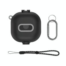 D10 Per Samsung Galaxy Buds Live/Buds Pro/Buds 2 Custodia protettiva antiurto per auricolari Interruttore siamesi (nero)