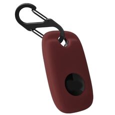 Custodia in silicone per tracker Tile Mate Pro Custodia protettiva in un unico pezzo (rosso vino)
