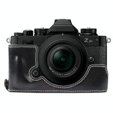 Per Nikon ZFC Custodia per fotocamera in pelle PU lucida (nera)
