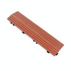 Pavimento sigillante anticorrosione impermeabile in legno di plastica per balcone esterno, colore: mogano