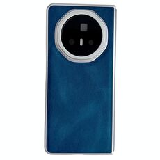 Custodia in pelle effetto pelle metallizzata per Honor Magic V3 (blu)