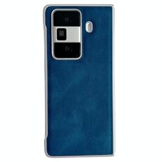 Custodia in pelle effetto pelle metallizzata per Honor Magic VS3 (blu)