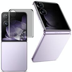 Per Xiaomi Mix Flip imak 3D Curvo Privacy Antiriflesso Schermo Posteriore Completo Pellicola in Vetro Temperato