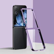 Per Xiaomi Mix Flip 6D Custodia antiurto per PC galvanica per telefono (viola)