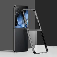 Per Xiaomi Mix Flip 6D Custodia antiurto per PC galvanica per telefono (nero)