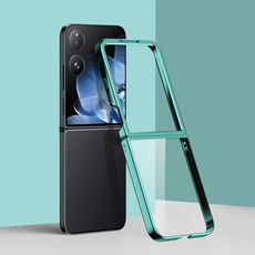 Per Xiaomi Mix Flip 6D Custodia antiurto per PC galvanica per telefono (verde)