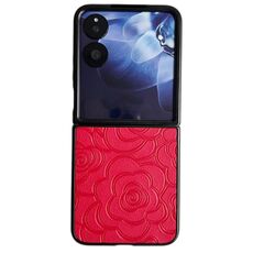 Per Xiaomi Mix Flip Impression Camellia Pattern Custodia protettiva per telefono (rosso)
