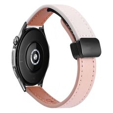 Cinturino per orologio sottile in pelle microfibra con fibbia magnetica da 22 mm per Huawei Watch GT4 46 mm (vitello grigio elefante)