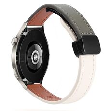 Cinturino in microfibra in pelle con fibbia magnetica sottile da 22 mm per Huawei Watch 4 Pro (rosa Sakura)