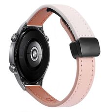 Cinturino per orologio in microfibra con fibbia magnetica sottile da 22 mm per Huawei Watch Ultimate (grigio elefante vitello)