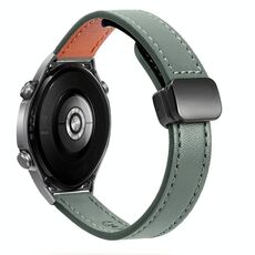 Cinturino per orologio in microfibra con fibbia magnetica sottile da 22 mm per Huawei Watch Ultimate (nero)