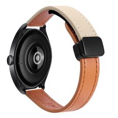 Cinturino per orologio sottile in pelle microfibra con fibbia magnetica da 22 mm per auricolari Huawei (lavanda)